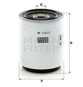 Filtr paliwa MANN-FILTER WK1142/2X WK11422X