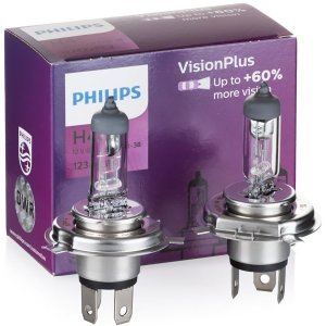 ŻARÓWKA H4 60/55W VISION PLUS PHILIPS 12342VPC2 H4 2 SZTUKI