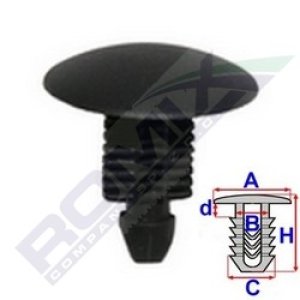 Spinka zderzaka przód czarna ROMIX COMPANY 10183 