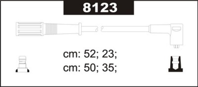 Przewody wysokiego napięcia komplet SENTECH 8123 