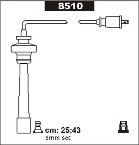 Przewody wysokiego napięcia komplet SENTECH 8510 