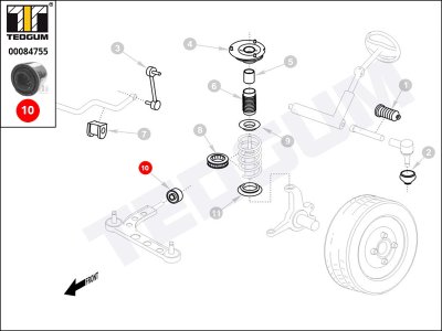 Silentblok wahacza TEDGUM 00084755 31126757623