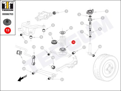 Podkładka sprężyny TEDGUM 00086703 33531128610