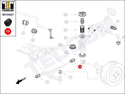 Silentblok wahacza TEDGUM 00134427 4684548