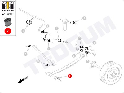 Tuleja resoru TEDGUM 00136701 4228492