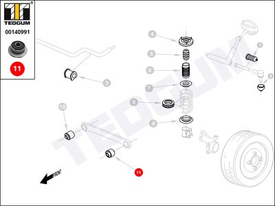 Silentblok wahacza TEDGUM 00140991 352349