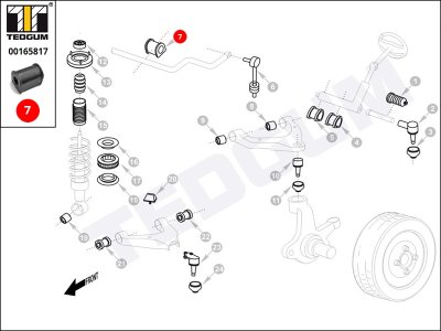 Poduszka stabilizatora TEDGUM 00165817 4571206000