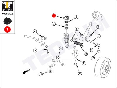 PODUSZKA AMRTYZATORA HONDA
