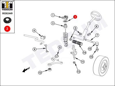Podkładka sprężyny TEDGUM 00262449 