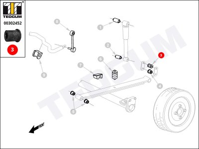 Tuleja resoru TEDGUM 00302452 8942343190