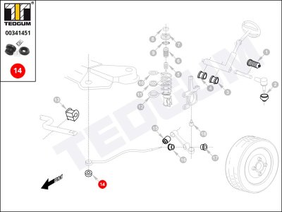 TULEJA DRĄŻKA REAKCYJNEGO KIA