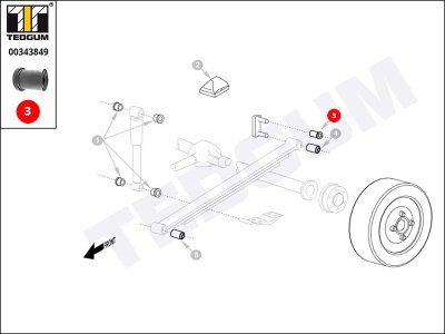 Tuleja resoru TEDGUM 00343849 K60A28