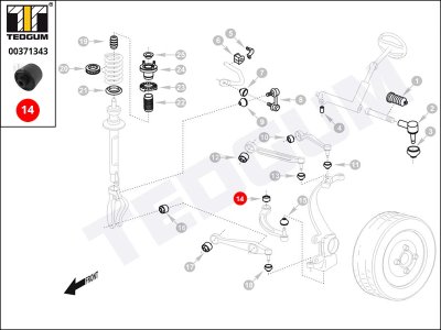 Silentblok wahacza TEDGUM 00371343 60675744