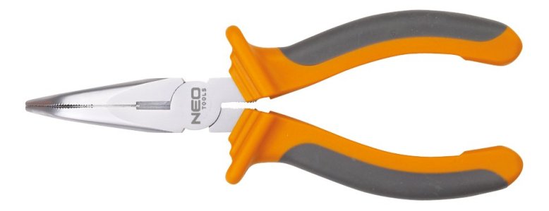 Szczypce wydłużone wygięte 160 mm