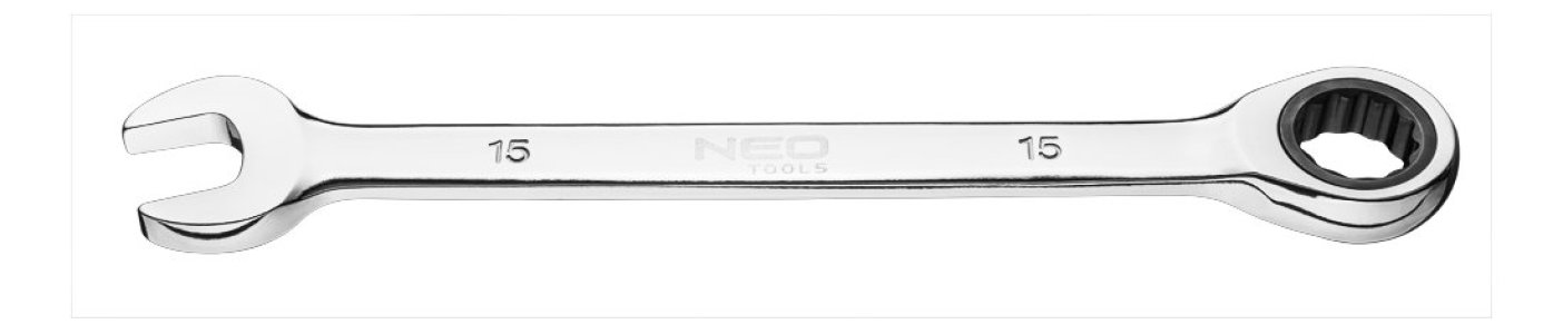 Klucz płasko-oczkowy z grzechotką 15 mm NEO Tools 09 066 