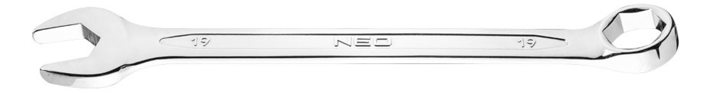 KLUCZ PŁASKO-OCZKOWY HEX/V 19 X 230 MM NEO Tools 09 419 