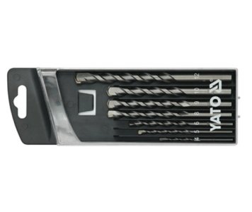 ZESTAW WIERTEL WIDIOWYCH DO BETONU 4-12MM Z CHWYTEM CYLINDRYCZNYM 8SZT. YATO SZT YATO