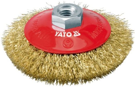 SZCZOTKA TARCZ.Z GW.100MM DRUT MOSIEZNY SZT YATO