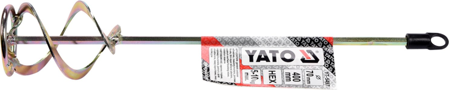 MIESZADLO SPIRALNE PODWOJNE 70X400 HEX SZT YATO