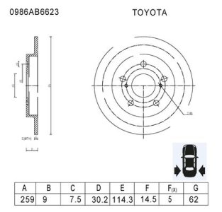 Rozrusznik 12V BOSCH 0986022730 55221292