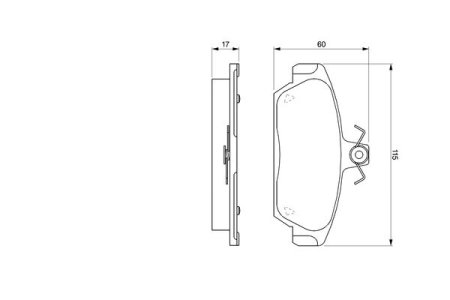 Klocki hamulcowe BOSCH 0986424092 GBP90318