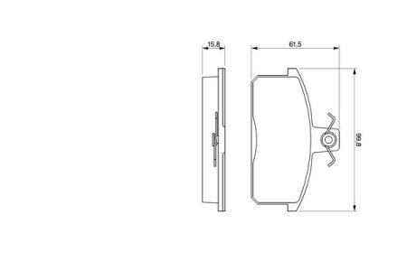 Klocki hamulcowe BOSCH 0986424274 SE141165081C