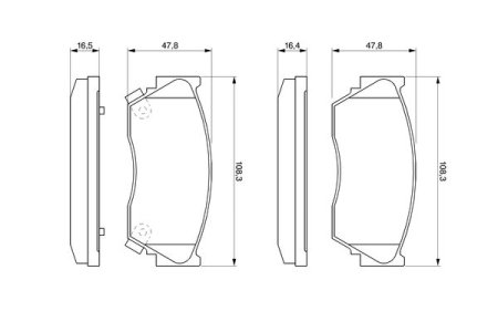 Klocki hamulcowe przód BOSCH 0986460997 4106050Y90