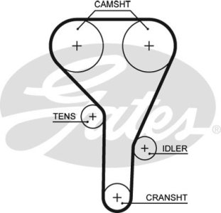 Zestaw paska rozrządu GATES K015638XS 