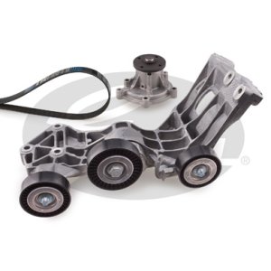 Zestaw paska klinowego wielorowkowego + pompa GATES KP25PK1765 