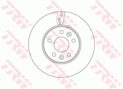 Tarcza hamulcowa TRW DF6751S 4422285 przód