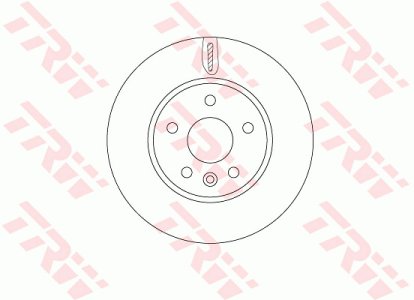 Tarcza hamulcowa TRW DF6819 13597460 przód