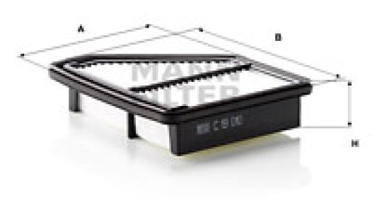 Filtr powietrza MANN-FILTER C19010 