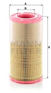 Filtr powietrza MANN-FILTER C21560/2 C215602