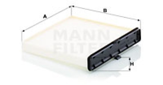 Filtr powietrza kabinowy MANN-FILTER CU20018 