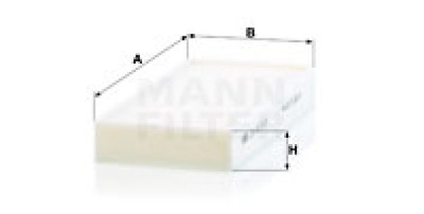 Filtr powietrza kabinowy MANN-FILTER CU23015-2 CU230152