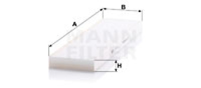 Filtr powietrza kabinowy MANN-FILTER CU52004 