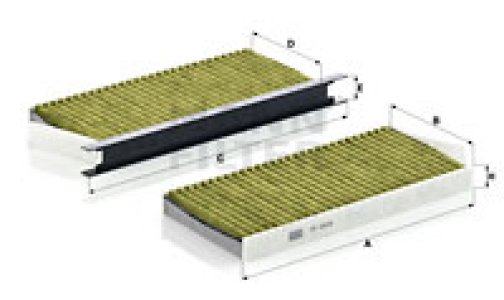 Filtr powietrza kabinowy MANN-FILTER FP2418-2 CU24182