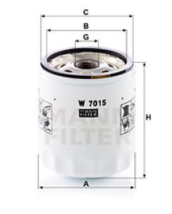 Filtr oleju MANN-FILTER W7015 