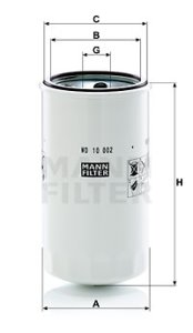 Filtr oleju MANN-FILTER WD10002 