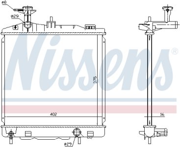 Chłodnica silnika NISSENS 628988 1350A537