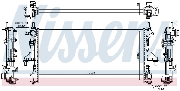 Chłodnica silnika NISSENS 63568 1367532080