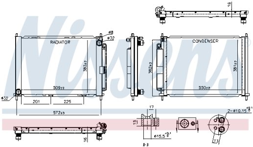 MODUŁ CHŁODZĄCY NISSENS 637654 8200369308 RENAULT