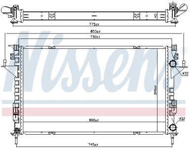Chłodnica silnika NISSENS 637666 8200008766