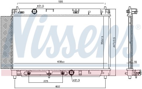 Chłodnica silnika NISSENS 646942 1640021260