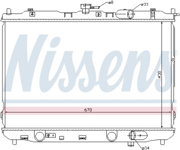 Chłodnica silnika Nissens 66639 0K2KB15200