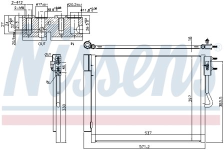 Chłodnica klimatyzacji NISSENS 940677 13361820