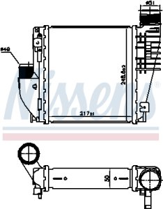 Intercooler NISSENS 96380 9675627980