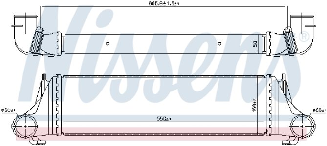 Intercooler NISSENS 96388 17512247966