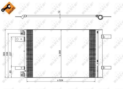 Chłodnica klimatyzacji NRF 350323 9673629780