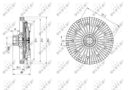 Sprzęgło visco NRF 49589 17417789256